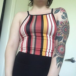 Striped Crop Top
